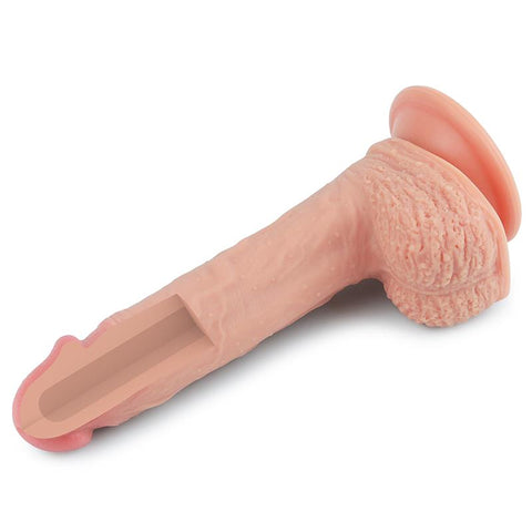 8.5 Inch Dual Layer Textured Silicone Cock by Lovetoy