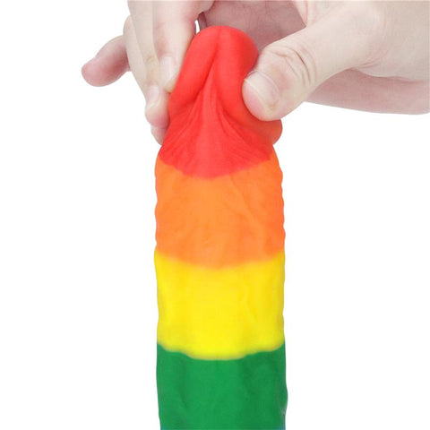 8 Inch Prider Platinum Silicone Dildo by Lovetoy