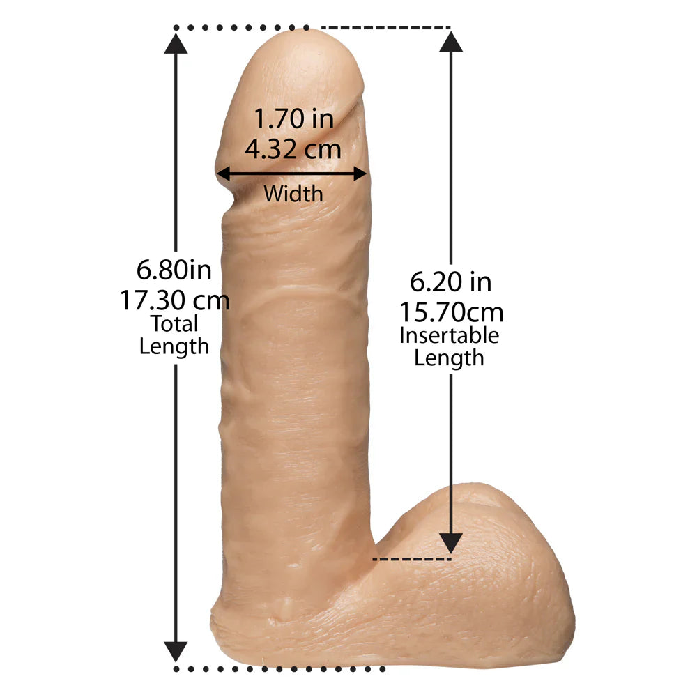 Vac-U-Lock 6 inch Ultra Realistic Cock - - Realistic Dildos