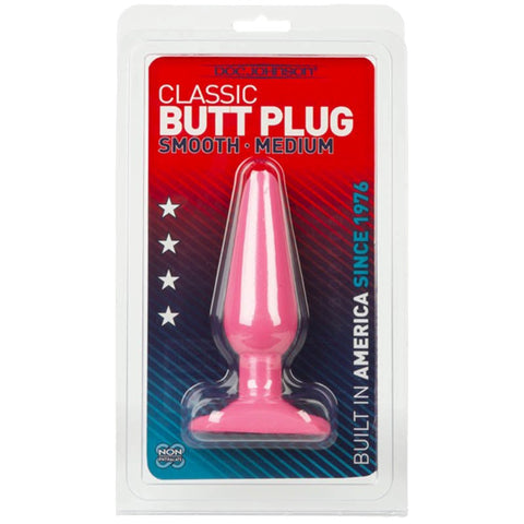 Doc Johnson Classic Butt Plug Smooth Medium - Novelty Vibrators