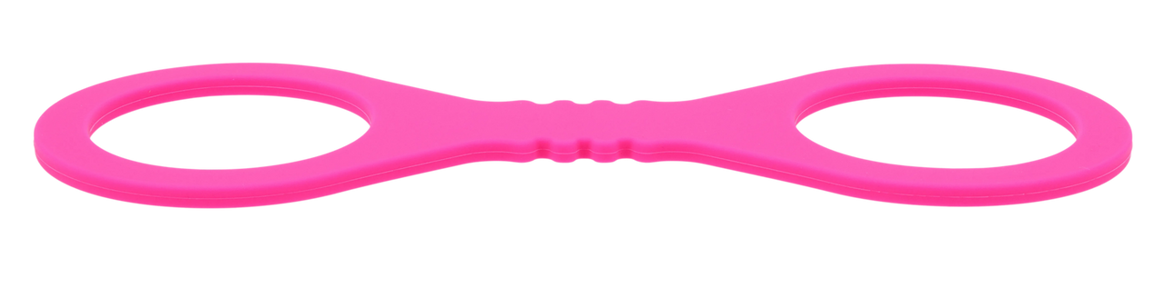 Sex & Mischief Hot Pink Fetish Play Silicone Hand Cuffs - - Cuffs And Restraints