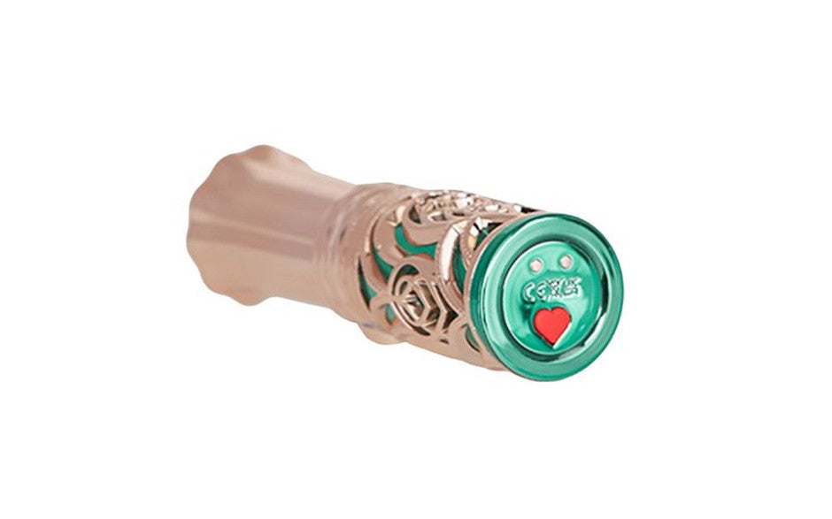 BMS Factory Emerald Kiss 4 In 1 Lipstick Vibrator - Bullet Vibrators