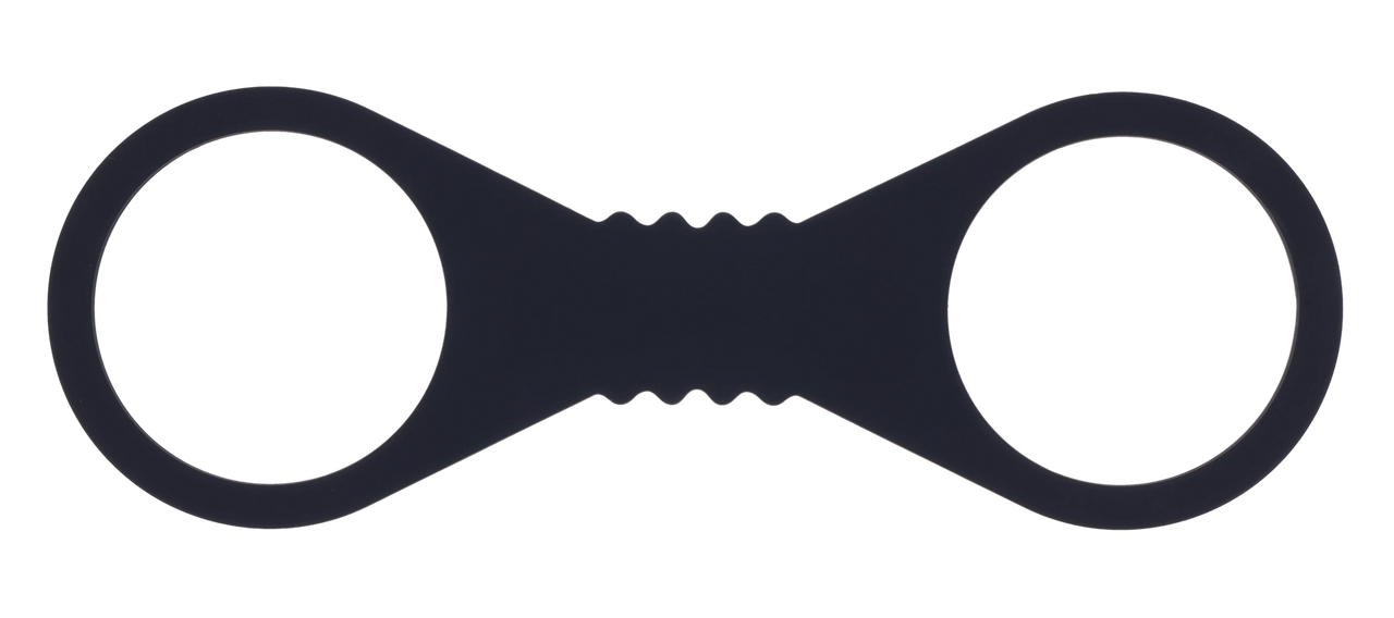 Sex & Mischief Shadow Silicone Wrist Cuffs Black - - Cuffs And Restraints