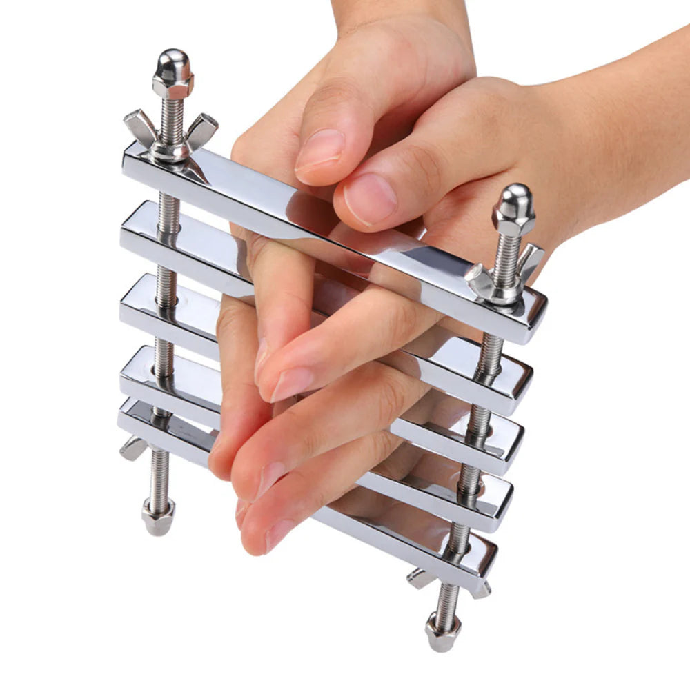 Finger Restraints BDSM Play Splint Cuffs - - Steel Sex Toys