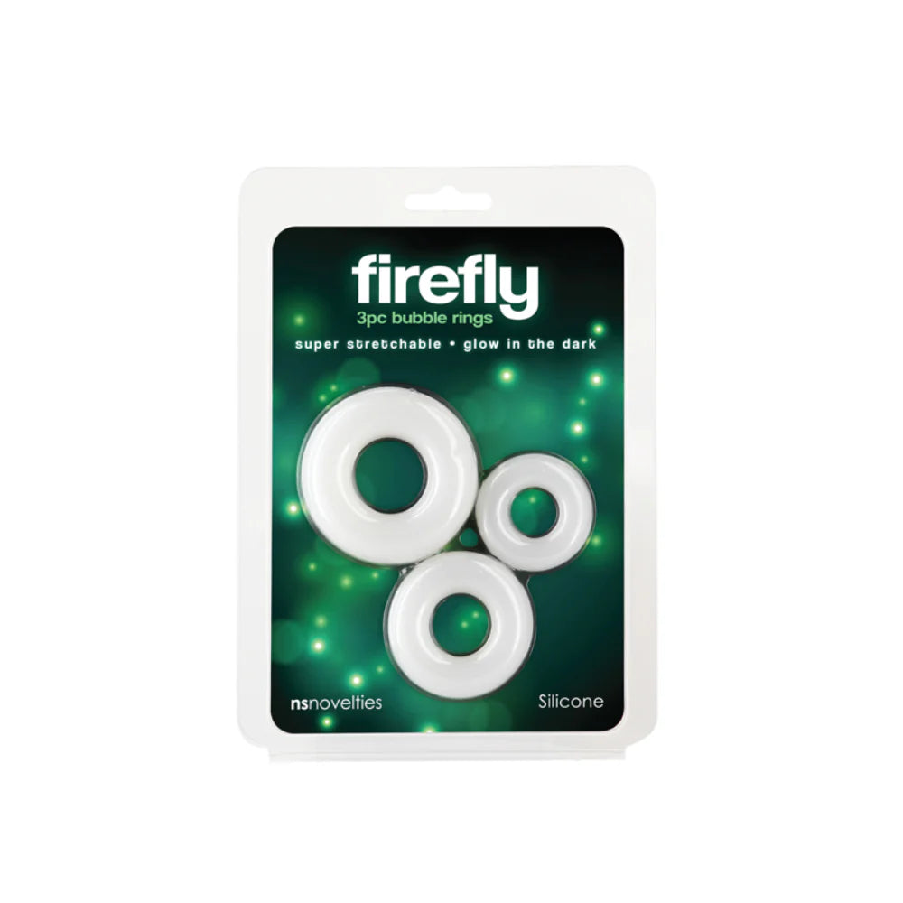 Firefly 3pc Bubble Mens Cock Rings Set - - Cock Rings