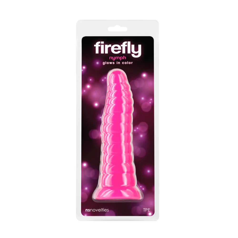 Firefly Nymph Glow In Dark Suction Cup Dildo - - Anal Dildos