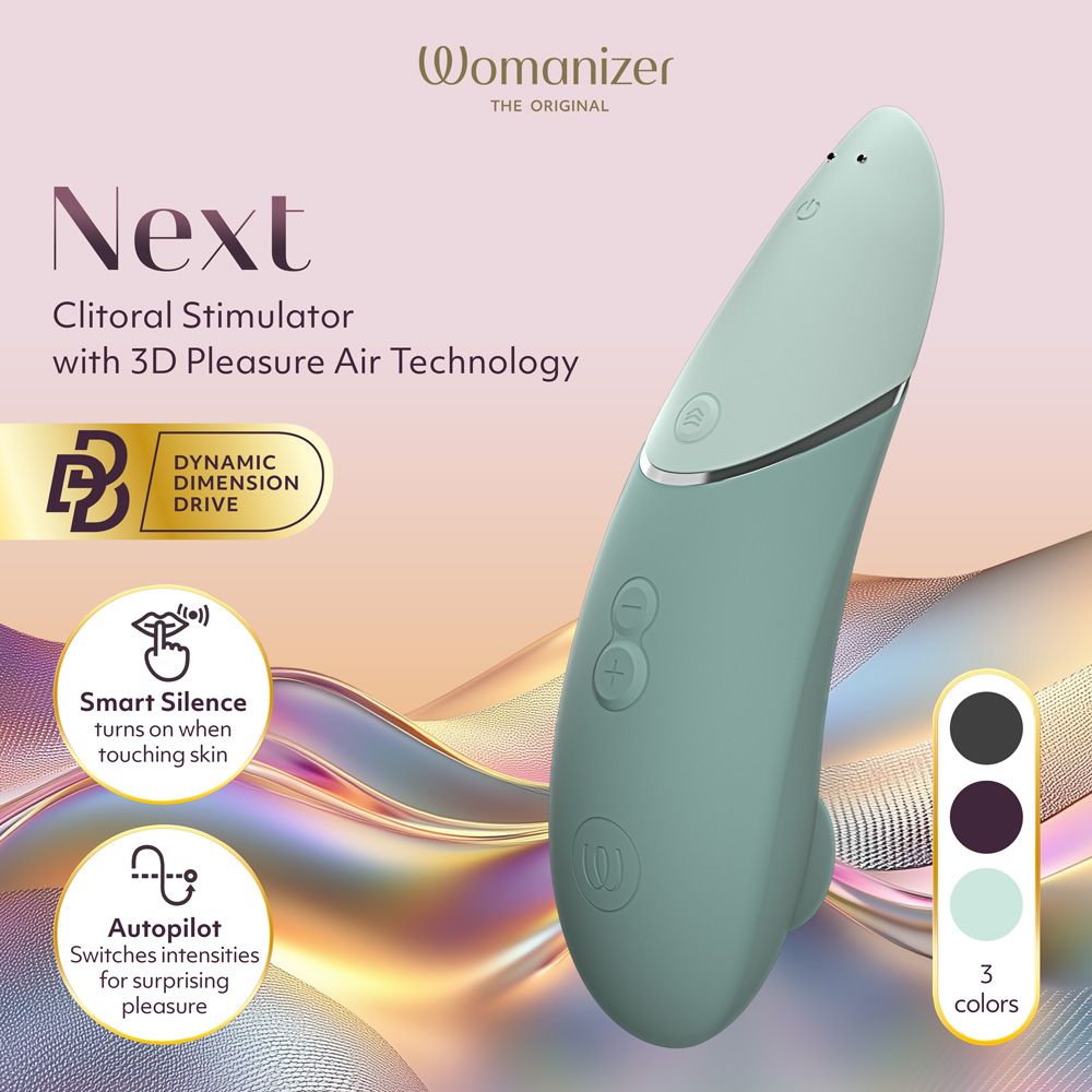 Womanizer Next 3D Pleasure Air Clitoral Stimulator - - Clit Ticklers and Pulsators