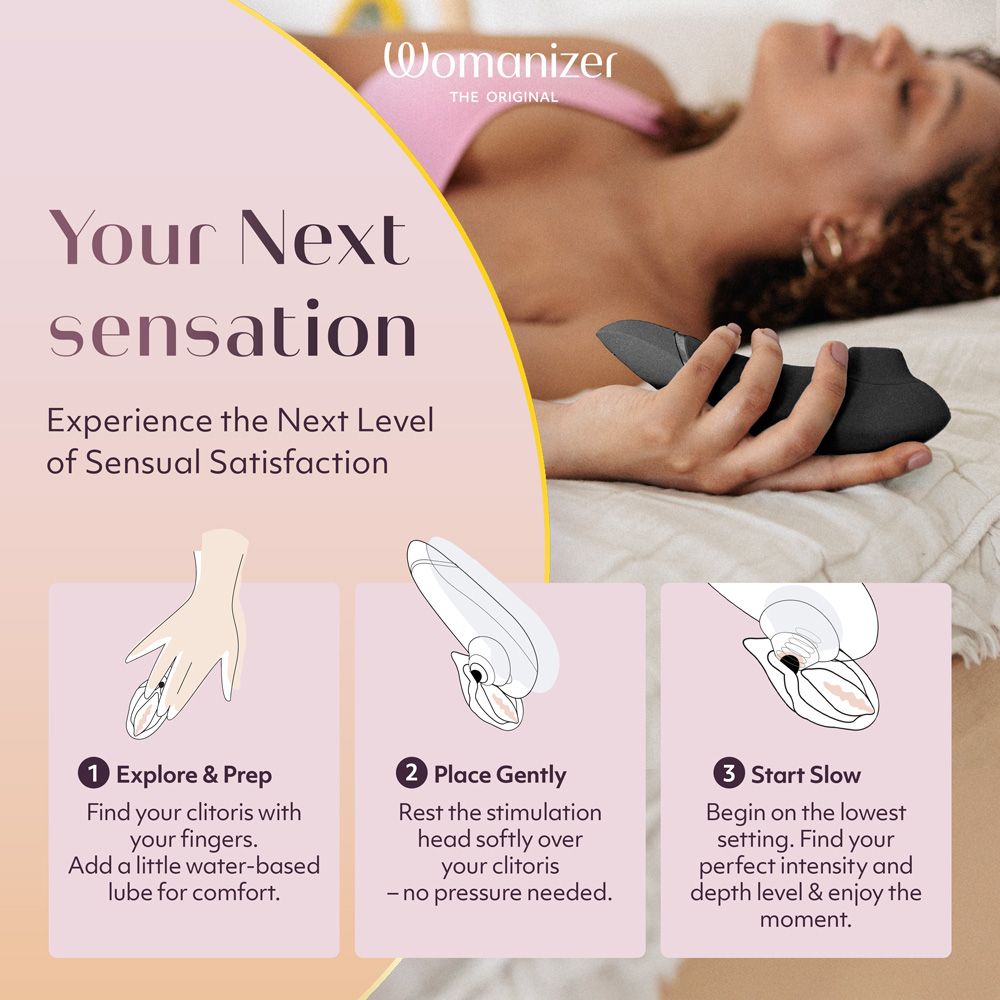 Womanizer Next 3D Pleasure Air Clitoral Stimulator - - Clit Ticklers and Pulsators