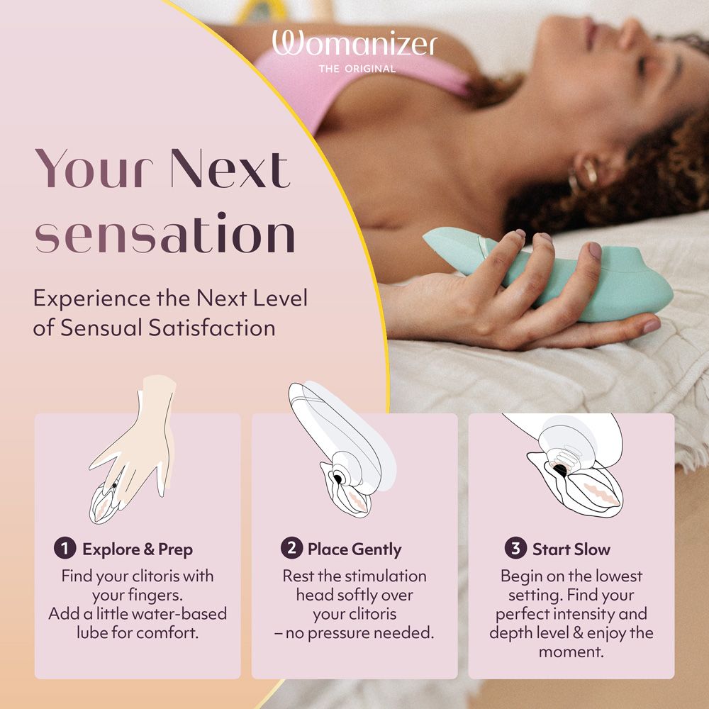 Womanizer Next 3D Pleasure Air Clitoral Stimulator - - Clit Ticklers and Pulsators