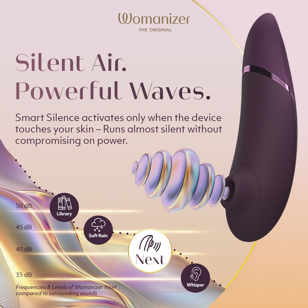 Womanizer Next 3D Pleasure Air Clitoral Stimulator - - Clit Ticklers and Pulsators