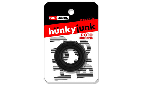 Hunkyjunk Roto Grooved Gripper Ribbed Stretchy Cock Ring