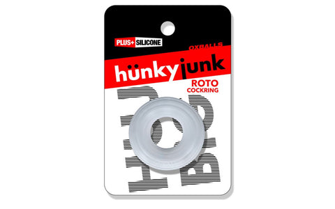 Hunkyjunk Roto Grooved Gripper Ribbed Stretchy Cock Ring