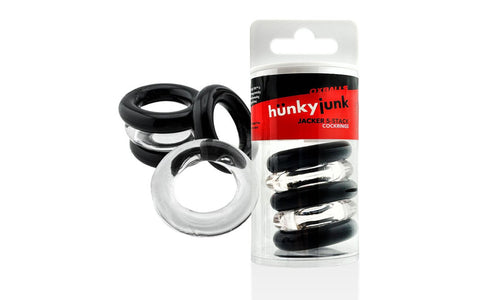 Hunkyjunk Jacker Stack 5 Piece Strong Cock Ring Set