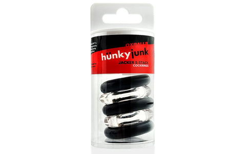 Hunkyjunk Jacker Stack 5 Piece Strong Cock Ring Set