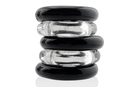 Hunkyjunk Jacker Stack 5 Piece Strong Cock Ring Set