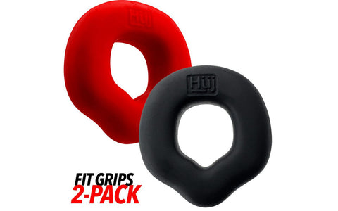 Hunkyjunk Fit Grips 2 Piece Ergo Mens Cock Ring Set