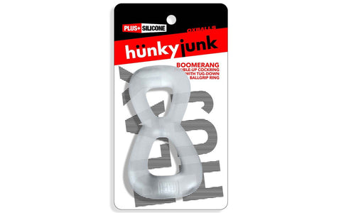 Hunkyjunk Boomerang Double Cockring Ball Stretcher