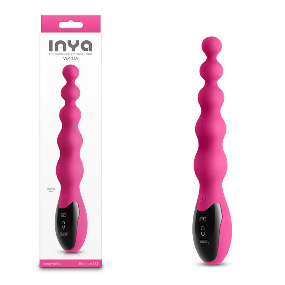 INYA Virtua USB Rechargeable Beaded Vibrator - - Anal Beads and Balls