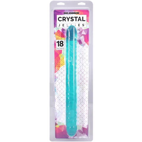 Doc Johnson's 18 Inch Crystal Jellies Flexible Double Dong