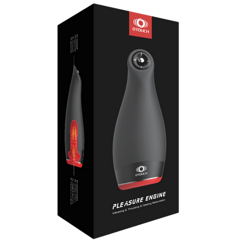 PLEASURE ENGINE Thrusting Heated Masturbator by Shots Toys