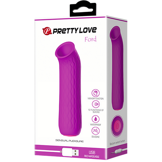 Baile Ford 12 Functions Rechargeable Clitoral Massager - Clit Ticklers and Pulsators