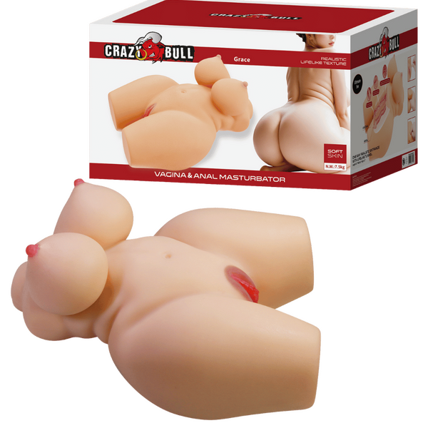 Baile Grace Realistic Texture Vagina & Anal Masturbator - Masturbators and Strokers