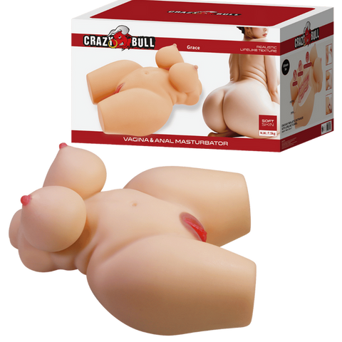 Baile Grace Realistic Texture Vagina & Anal Masturbator - Masturbators and Strokers