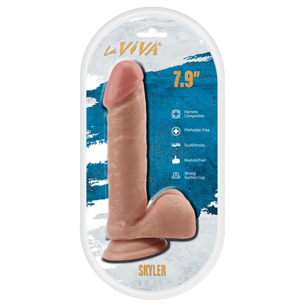 La Viva Skyler 7.9 Inches Realistic Looking Dildo Flesh - - Realistic Dildos