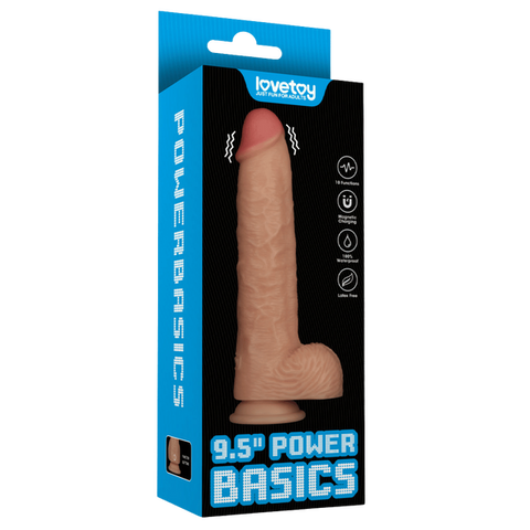 9.5 Inch Vibrating Power Basics Cock by Lovetoy