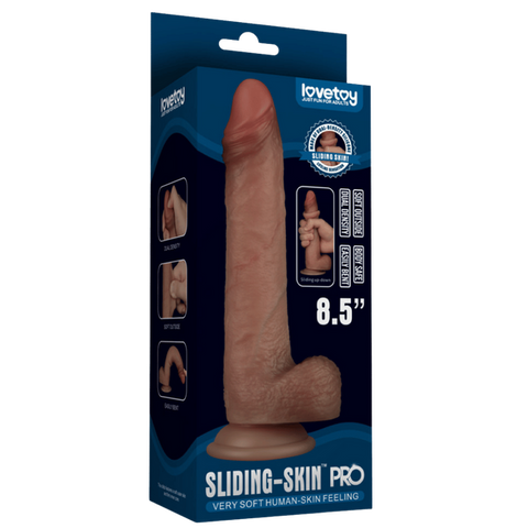 8.5 Inch Sliding Skin Pro Dual Density Dong by Lovetoy