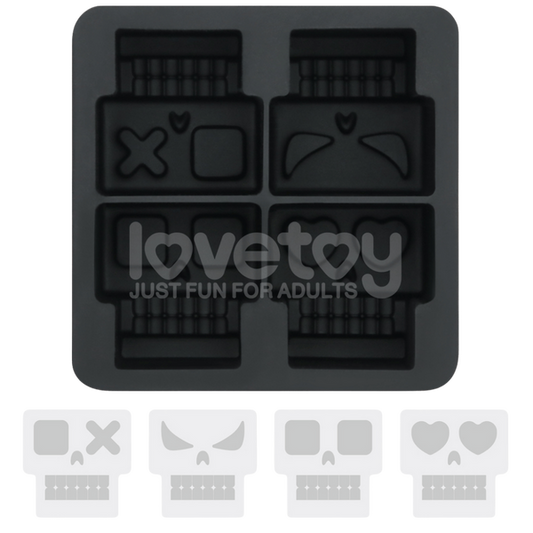 Lovetoy Bachelorette Party Skull Silicone Ice Tray - Party Gifts and Novelties