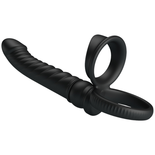Baile Merritt Vibrating Cockring with Anal Probe - Vibrating Cock Rings