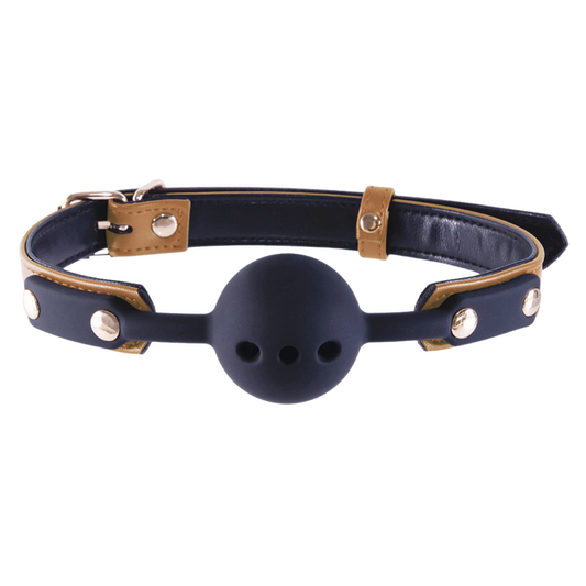 Nanma Breathable BDSM Play Silicone Gag Ball - Bondage Gags and Bits