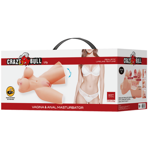 Baile Lily Movable Legs Anal and Vaginal Stroker - Masturbators and Strokers