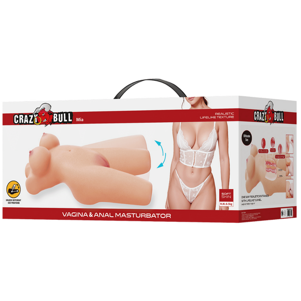 Baile Mia Movable Legs Realistic Vagina and Anal Stroker - Masturbators and Strokers
