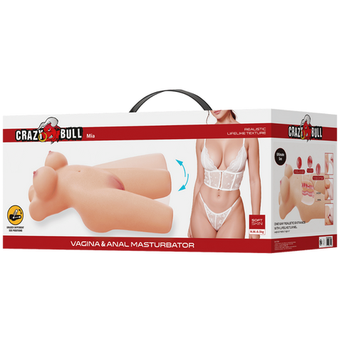 Baile Mia Movable Legs Realistic Vagina and Anal Stroker - Masturbators and Strokers