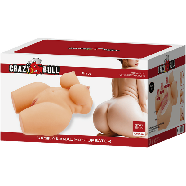Baile Grace Realistic Texture Vagina & Anal Masturbator - Masturbators and Strokers