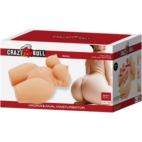 Baile Grace Realistic Texture Vagina & Anal Masturbator - Masturbators and Strokers