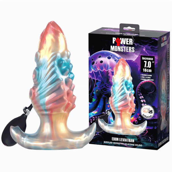 Baile Ebon Leviathan 7 Inch Inflatable Silicone Anal Plug - Butt Plugs