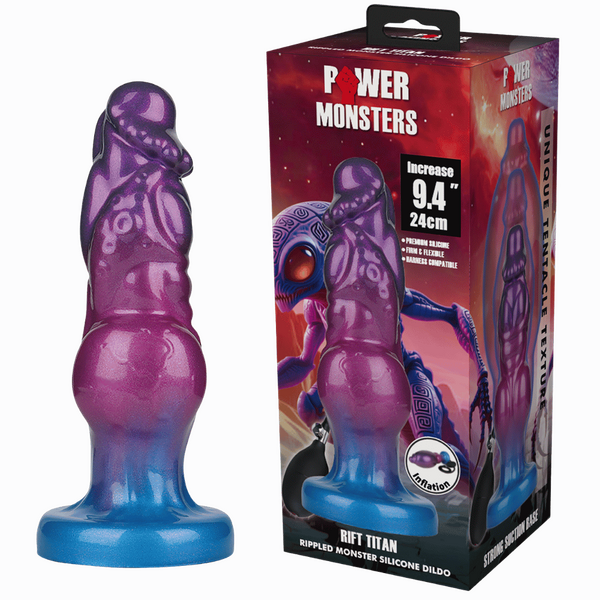Baile Rift Titan 9.4 Inch Inflatable Monster Silicone Dildo - Realistic Dildos
