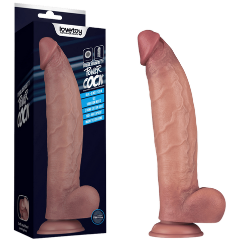 12 Inch Vibrating Power Cock with Suction Base by Lovetoy