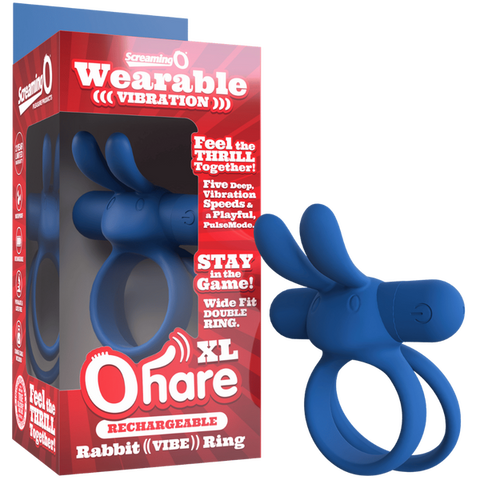 Screaming O Ohare XL Rechargeable Rabbit Vibe Penis Ring - Vibrating Cock Rings