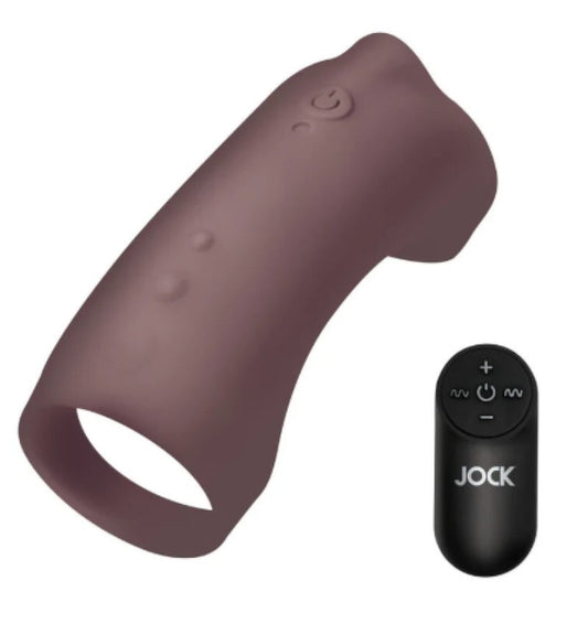 Curve Toys JOCK Vibrating Silicone Penis Sleeve - Penis Sleeves and Extenders