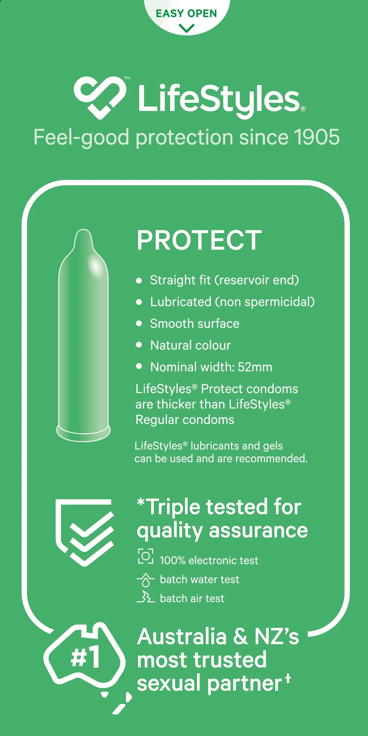 Lifestyles Regular Protect Condoms 10 Pack - - Condoms