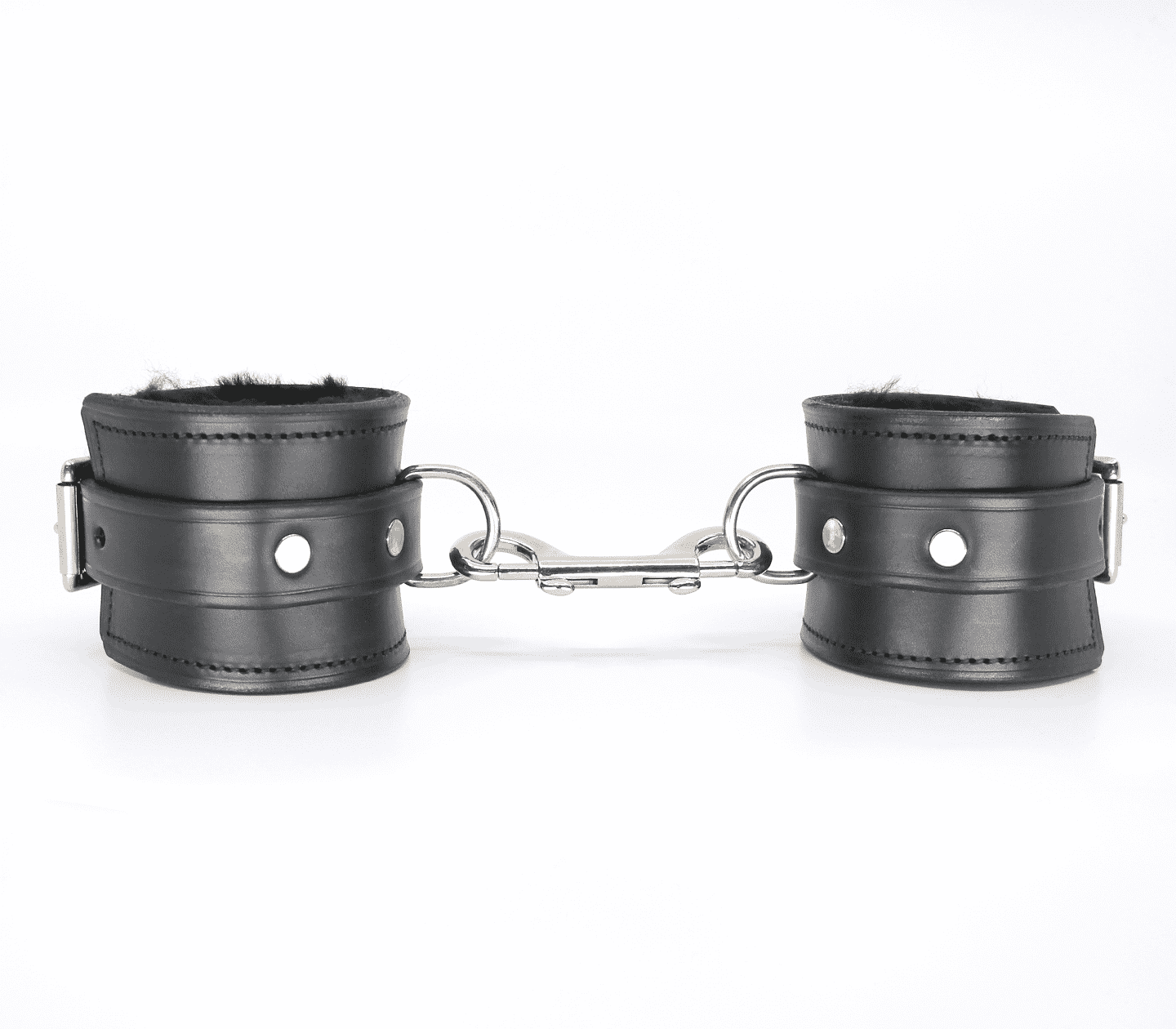 Love In Leather Sheepskin lined Ankle Restraints - - Cuffs And Restraints