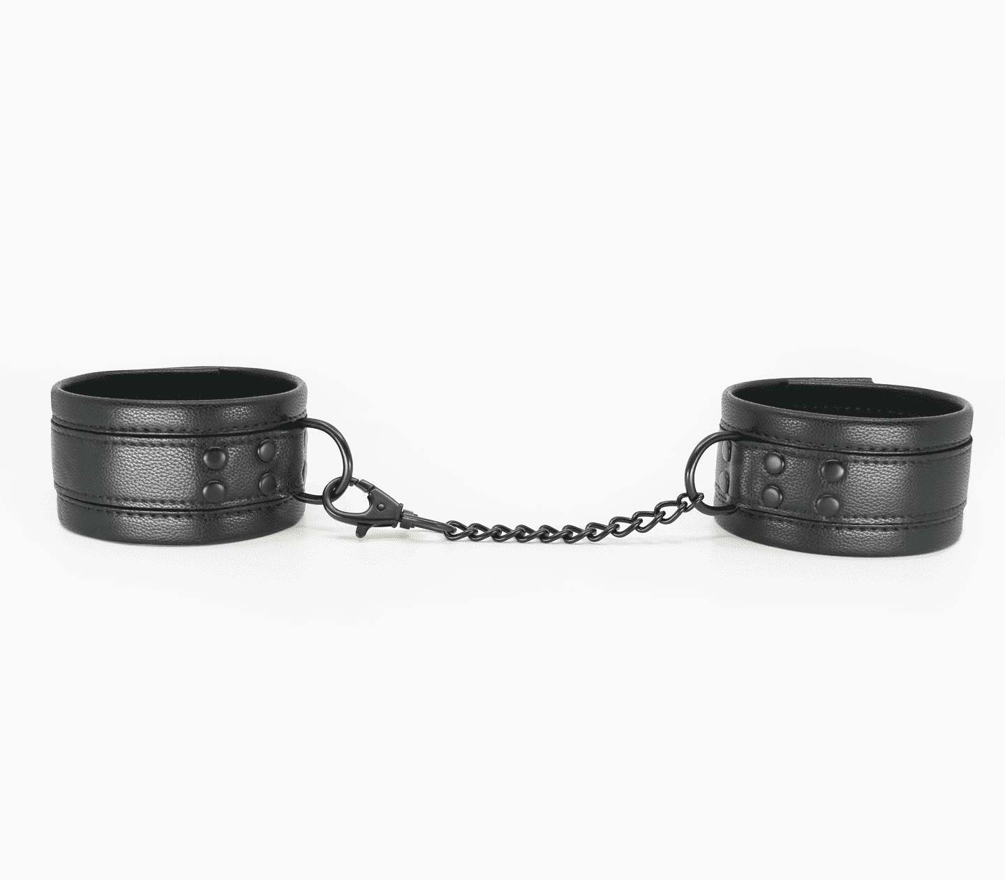 Love In Leather Padded Faux Leather Ankle Restraints - - Cuffs And Restraints