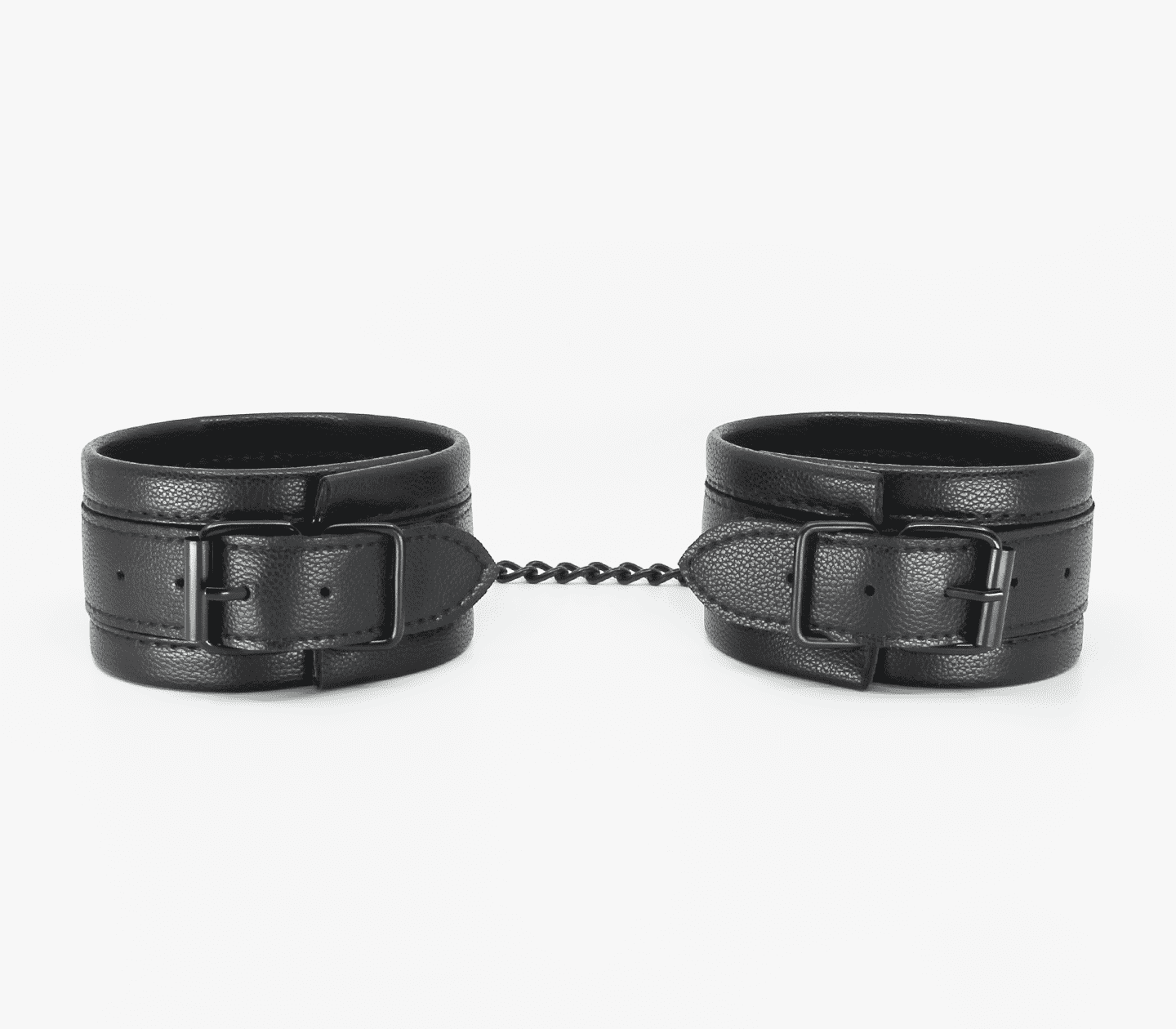 Love In Leather Padded Faux Leather Ankle Restraints - - Cuffs And Restraints