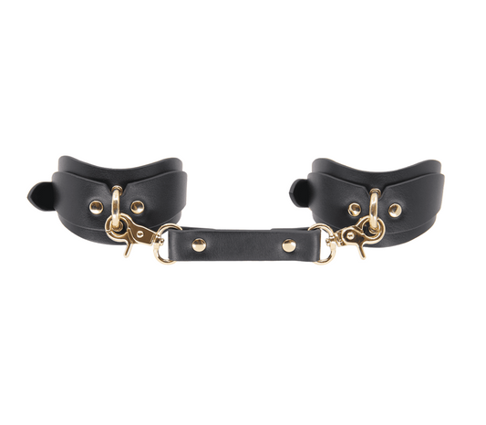Love In Leather Shaped Bondage Ankle Cuffs - Collars and Leads