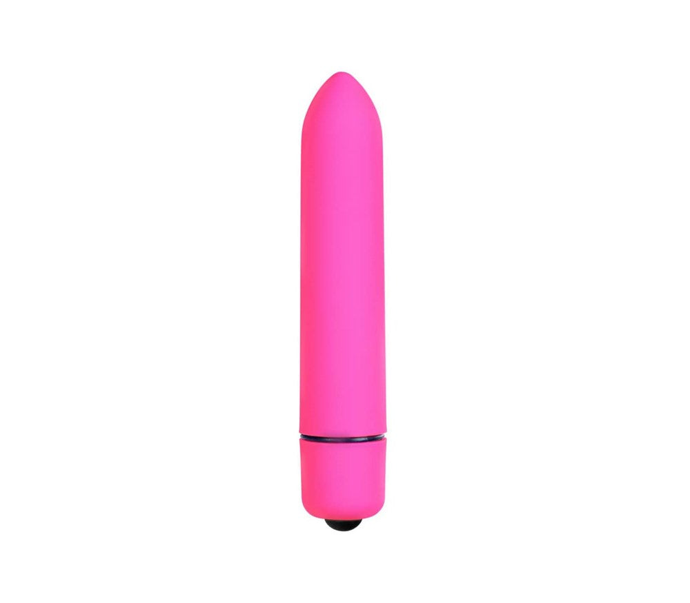 Love In Leather 10 Speed Bullet Vibrator - Hot Pink - Bullet Vibrators