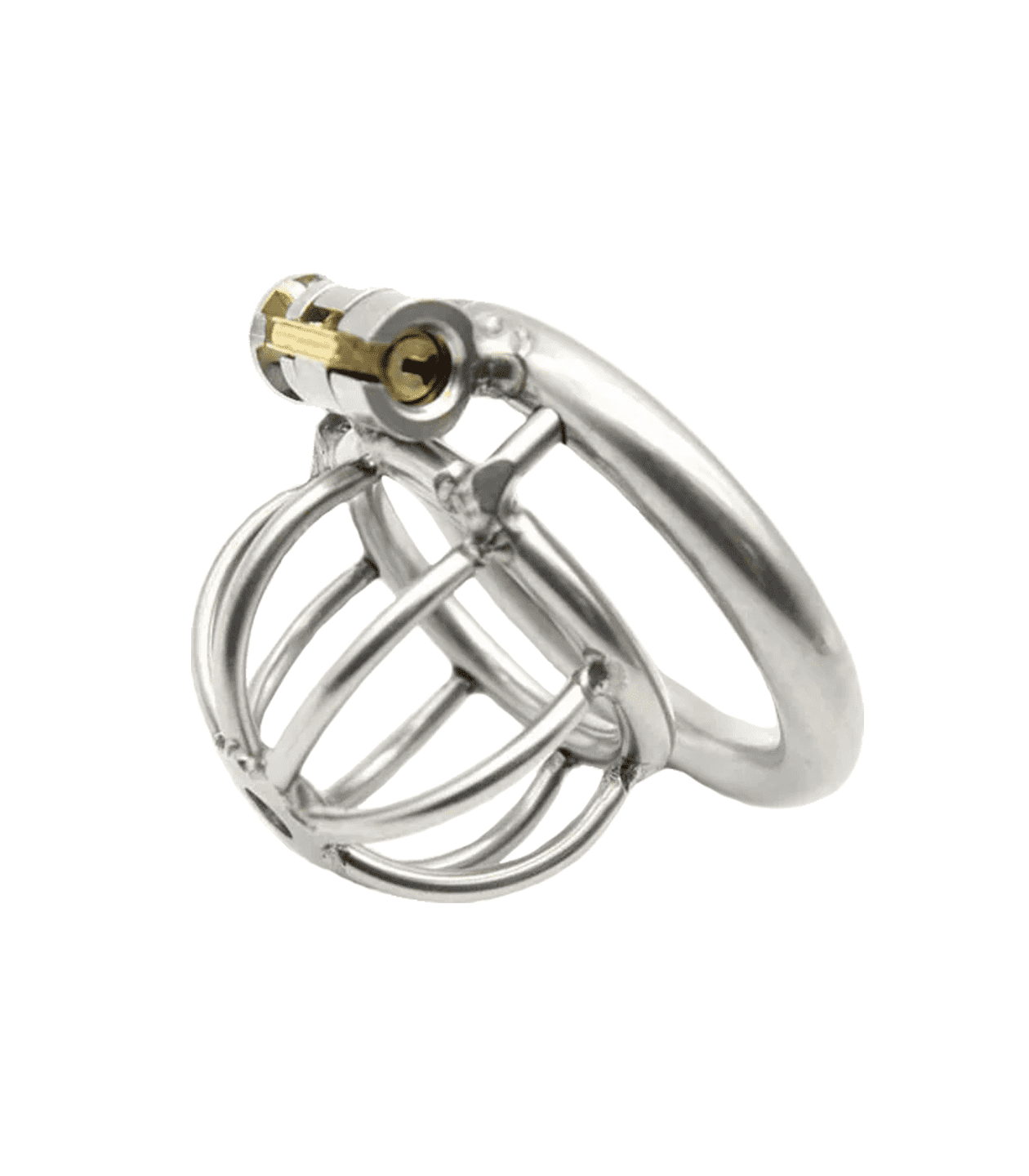 Love In Leather Bird Cage Style Male Chastity Device - 40mm - Male Chastity
